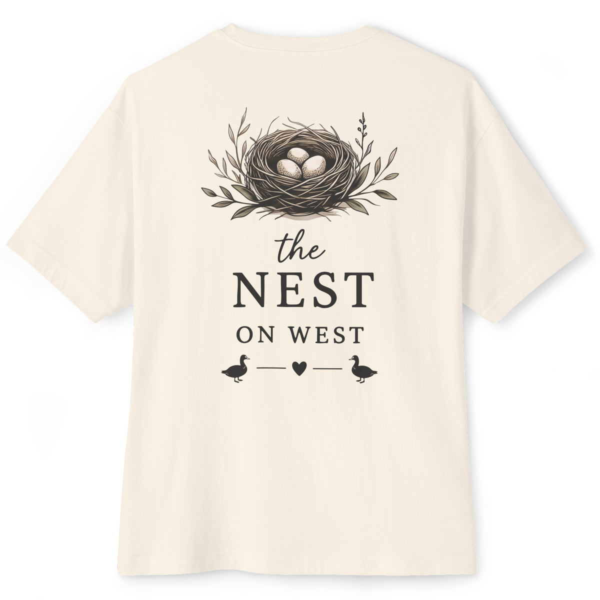 THE NEST ON WEST UNISEX OVERSIZED BOXY TEE