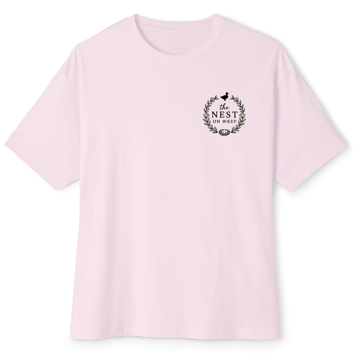 THE NEST ON WEST UNISEX OVERSIZED BOXY TEE