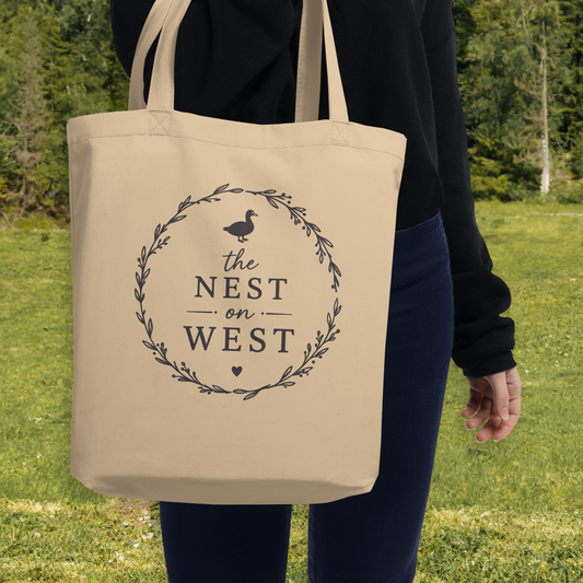 THE NEST ON WEST ECO TOTE BAG