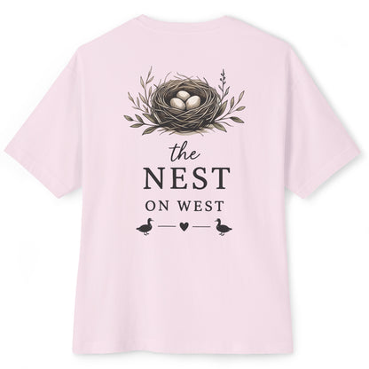 THE NEST ON WEST UNISEX OVERSIZED BOXY TEE
