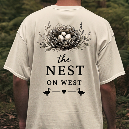 THE NEST ON WEST UNISEX OVERSIZED BOXY TEE